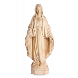 Dřevěná socha Panny Marie...